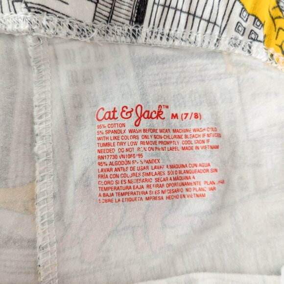 Girls' Dinosaur Print Leggings - Cat & Jack Cream M GUC - Picture 4 of 6